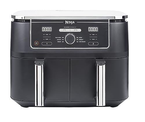 NINJA Foodi 6 qt. 5 in-1 2-Basket Black Air Fryer with DualZone